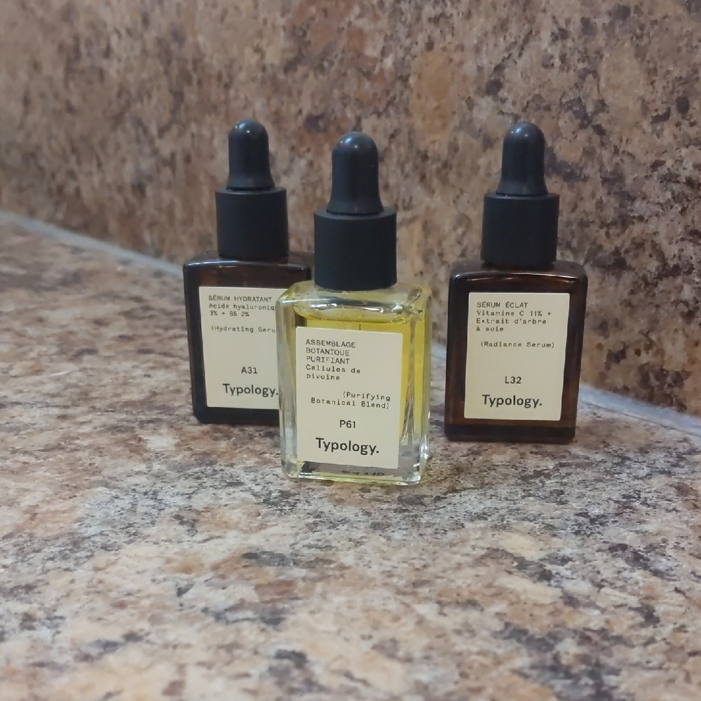 Skincare Serum Set - Black and Yellow